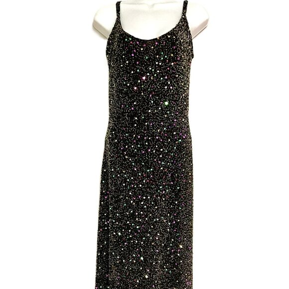 Pappel Boutique Evening Silk Beaded Sequin Dress -Size 8 - Picture 1 of 5